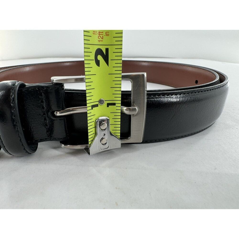 Perry Ellis Belt Bonded Faux Leather Dress Black Mens Sz 50/125 Big And Tall NWT - Picture 12 of 14